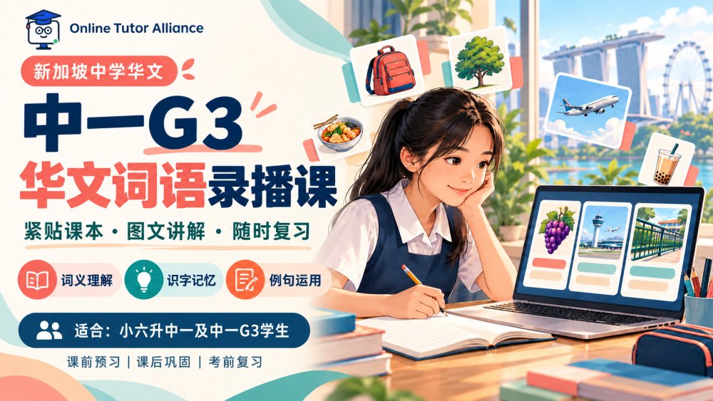 Secondary 1 G3 Chinese Vocabulary Video Course | Textbook Vocabulary